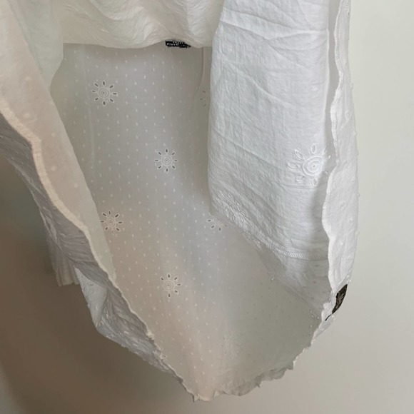 Matilda Jane Snow Globe Boho Peasant Floral Swiss Dot Puffed Blouse XXL - Picture 13 of 14